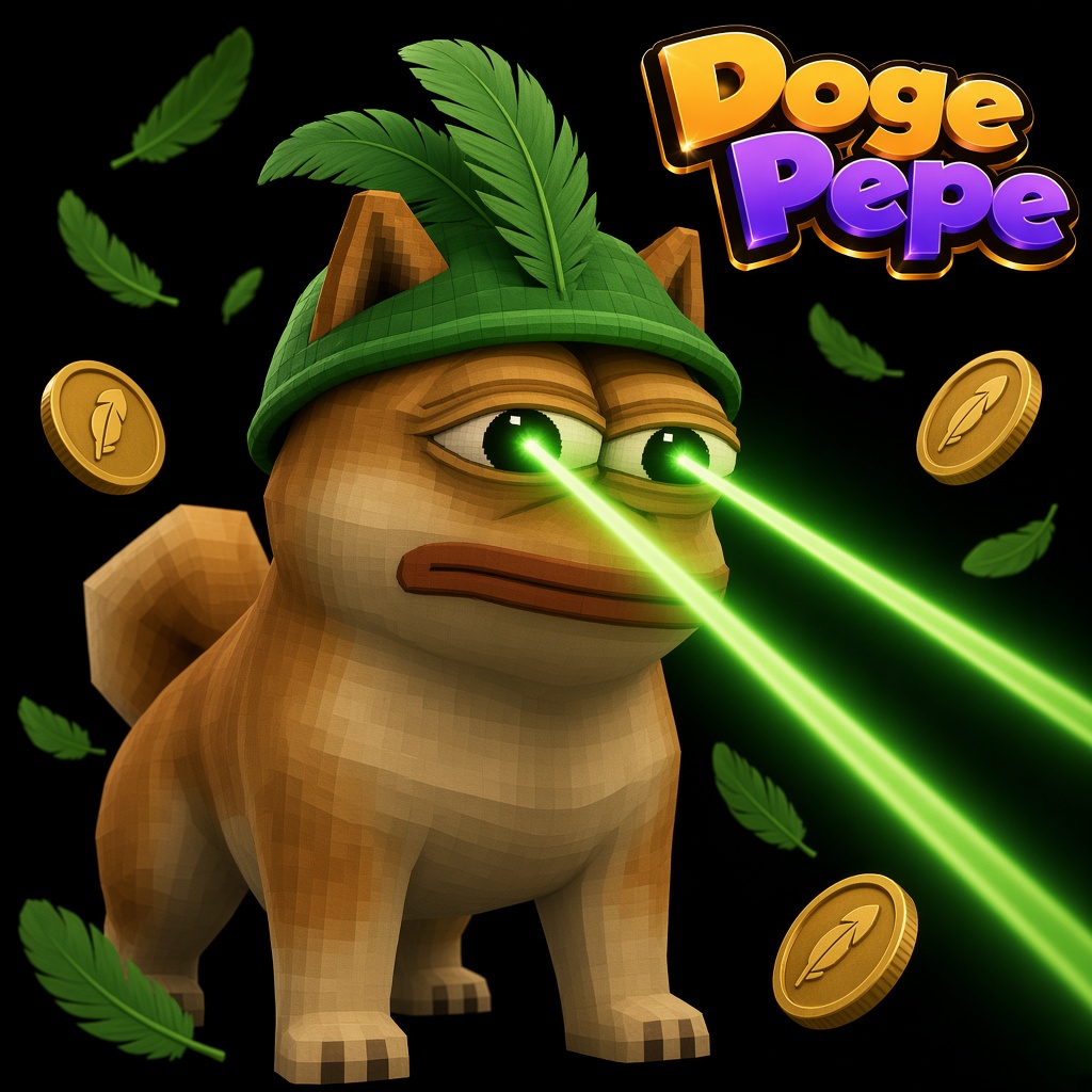 Doge Pepe holding a security shield