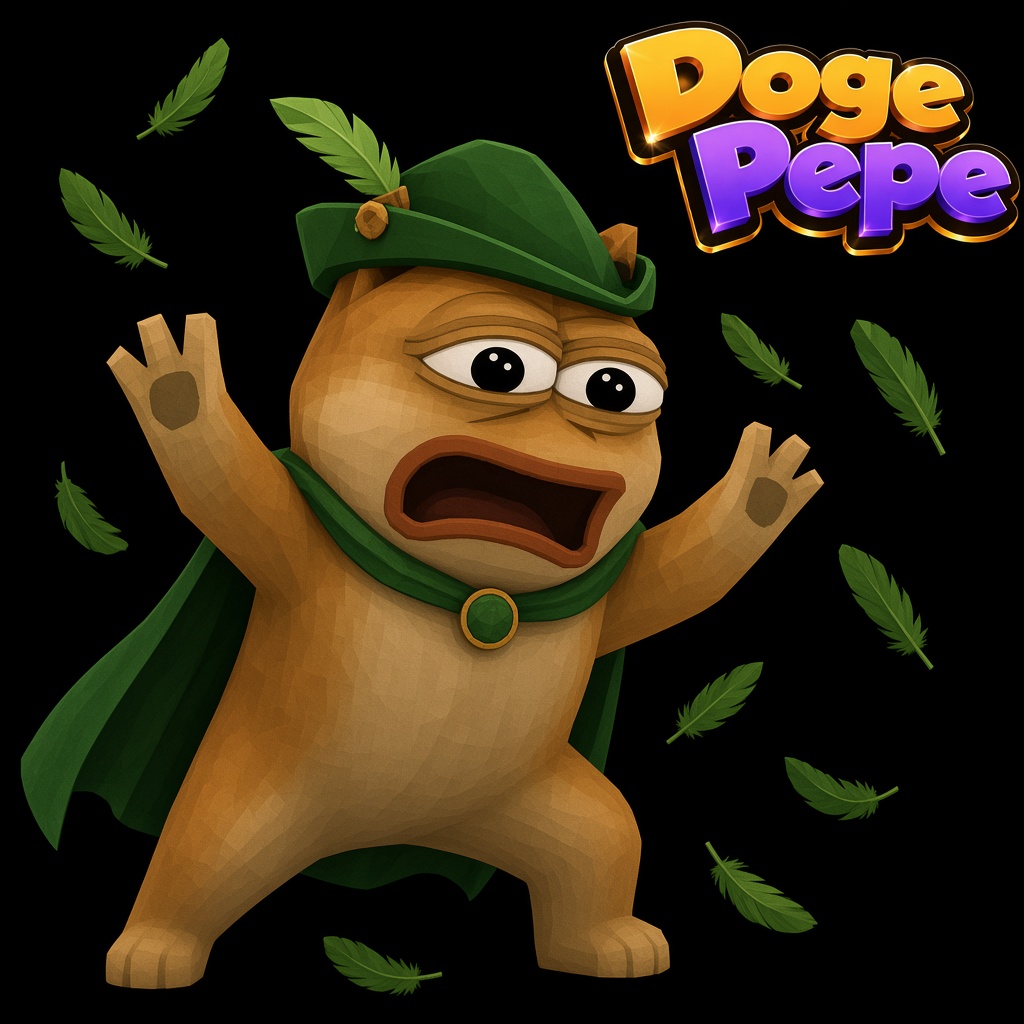 Doge Pepe panicking